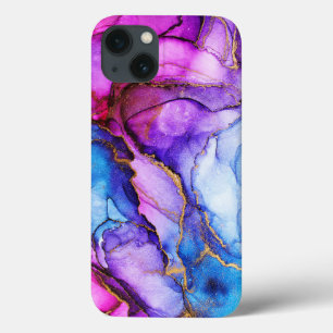 Aquarell Glitzer Lila Blue iPhone / iPad Gehäuse Case-Mate iPhone Hülle