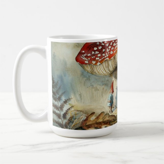 Aquarell Gnome Kaffeetasse (Links)