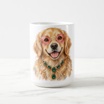 Aquarell Golden Retriever Hund | Haustierliebhaber