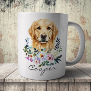 Aquarell Golden Retriever Kaffeetasse