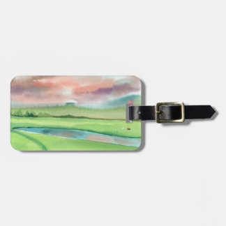 Aquarell-Golf Gepäckanhänger