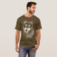 Aquarell Grauer Wolf Wildlife Tierwelt Kunst, Dich T-Shirt (Vorne ganz)