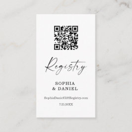 Aquarell Greenery Gold Bridal Registrierungskarte  Begleitkarte