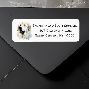 Aquarell-Großer Pyrenäen-Hund