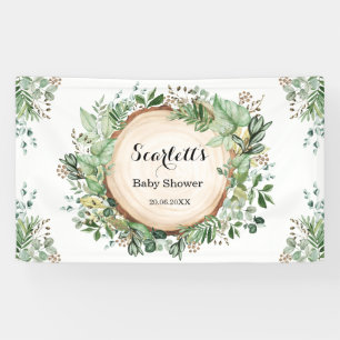 Aquarell Grünpflanzen Botanischer Garten Kinderdus Banner