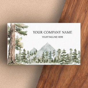 Aquarell Grünwald Personalisiert Outdoor Visitenkarte