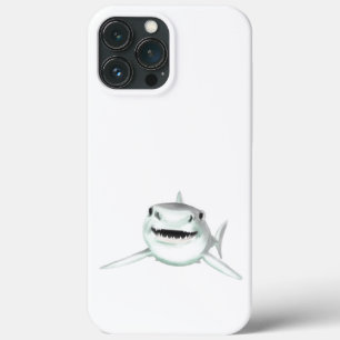Aquarell-Hai lächelnd grauer grüner Ozean-Tier Case-Mate iPhone Hülle