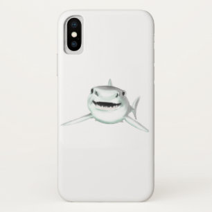 Aquarell-Hai lächelnd grauer grüner Ozean-Tier Case-Mate iPhone Hülle