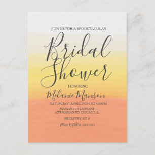 Aquarell-Halloween Candy Corn  Brautdusche   Postkarte