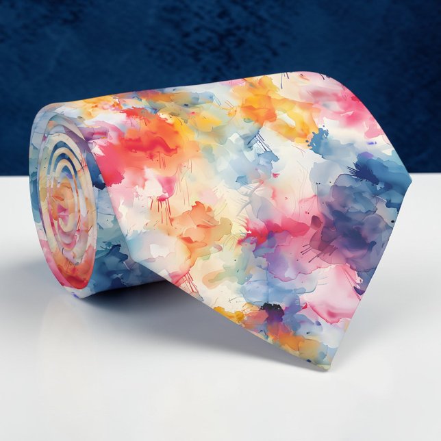 Aquarell-Halsbindenindividuelle Krawatte (Von Creator hochgeladen)