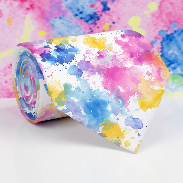 Aquarell-Halsbinderspezialanfertigung Krawatte (Von Creator hochgeladen)