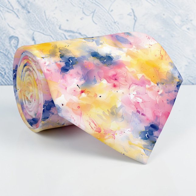 Aquarell-Halsbinderspezialanfertigung Krawatte (Von Creator hochgeladen)