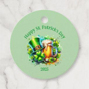 Aquarell Happy St. Patrick's Day Party Accessoire Geschenkanhänger