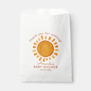 Aquarell Happy Yellow Sun Danke Baby Dusche  Geschenktütchen