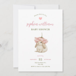 Aquarell-Hasen-Baby-Shower-Einladung Einladung