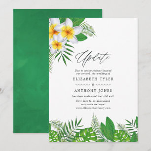 Aquarell Hawaiian Aloha Luau Hochzeitsupdate Einladung