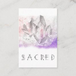 *~* Aquarell-heilende Kristallkünste heilig Visitenkarte