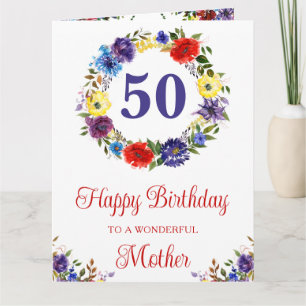 Aquarell Helle Sommerblumen Geburtstag Karte