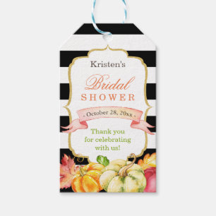 Aquarell Herbst Brautparty Dankeschön Geschenkanhänger