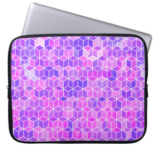Aquarell-Hexagon-Illustrationsmuster Laptopschutzhülle