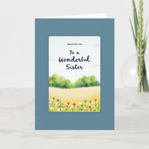 Aquarell-Himmel-Muttertags-Karte Karte