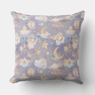 Aquarell-Himmels-Kindernest-Kissen   Pastell-Monde Kissen