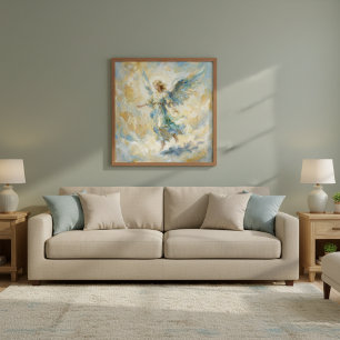 Aquarell Himmlischer Engel Poster