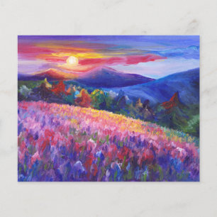 Aquarell-Hintergrund mit Bergwildblumen