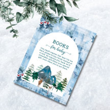 Aquarell-Hirsch-Junge-Baby-Shower-Bücher für Baby