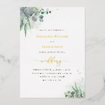 Aquarell Hochzeitspazierweg Einladung