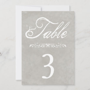 Aquarell-Hochzeitstischnummern Einladung