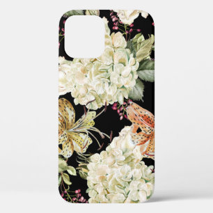 Aquarell-Hortensien-Lilien: Florales Muster Case-Mate iPhone Hülle