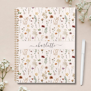 Aquarell hübsche Wildblumen Blumenmuster Planer