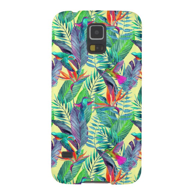 Aquarell Humminbirds im Dschungel Case-Mate Samsung Galaxy Hülle (Rückseite)