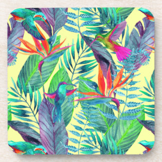 Aquarell Humminbirds im Dschungel Getränkeuntersetzer