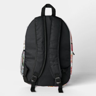 Aquarell Hummingbird & Parfüm Flasche Floral Bac Bedruckter Rucksack