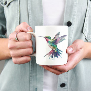 Aquarell Hummingbird Sublimierung für Vogel Lover Kaffeetasse