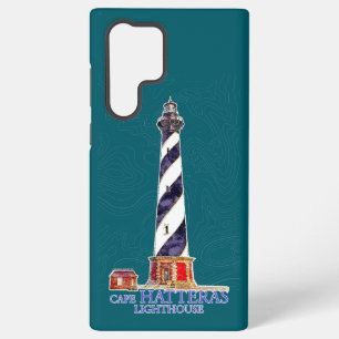 Aquarell-Illustration Cape Hatteras Leuchtturm Samsung Galaxy Hülle