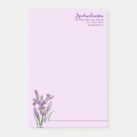 Aquarell-Illustration der violetten Iris