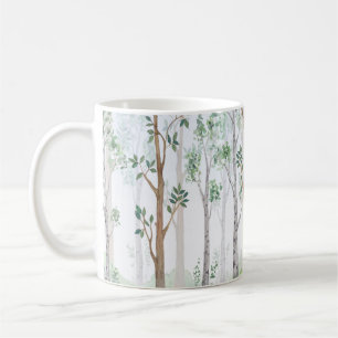 Aquarell-Illustration-Feenzauberwald. Kinderzimmer Kaffeetasse