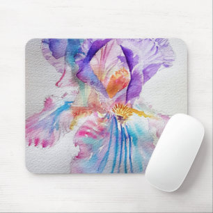 Aquarell Iris Blume Malerei Kunst Mousepad