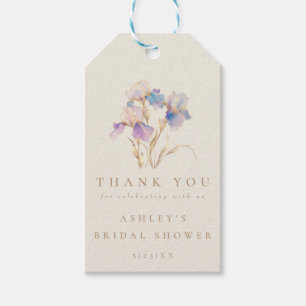 Aquarell-Iris-Junggesellinnenabschied Geschenkanhänger