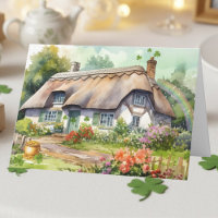 Aquarell Irischer Segen Frohen St. Patrick's Day