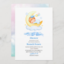 Aquarell ist Junge Blue Boho Kinderzimmer Baby Sho