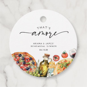 Aquarell Italienisches Essen Das ist Liebe Geschenkanhänger