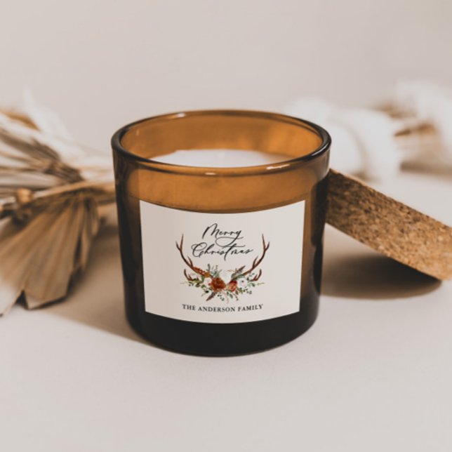 Aquarell Junggebliebene frohe Weihnachten Rechteckiger Aufkleber (Von Creator hochgeladen)