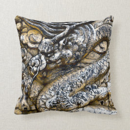 Aquarell-Kaiser-Drache-Stein-Kunst-Wurfs-Kissen Kissen