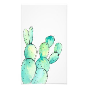 Aquarell-Kaktus Fotodruck