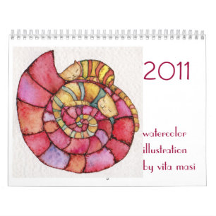 Aquarell Kalender