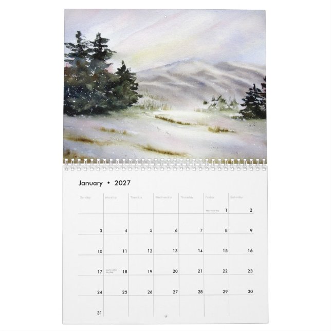 Aquarell-Kalender 2012 durch Lin Frye Kalender (Jan 2027)